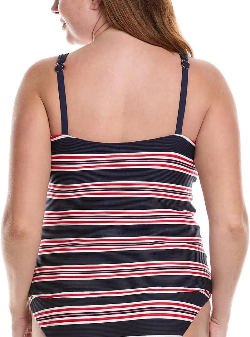 La Blanca Women's Over The Shoulder Tankini Swimsuit Top