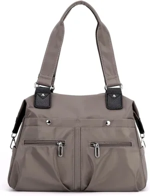 Langrents Nylon Waterproof Tote Bag, Langrents Large Capacity Multi Pocket Shoulder Bag, Handbags Purses Travel Bag