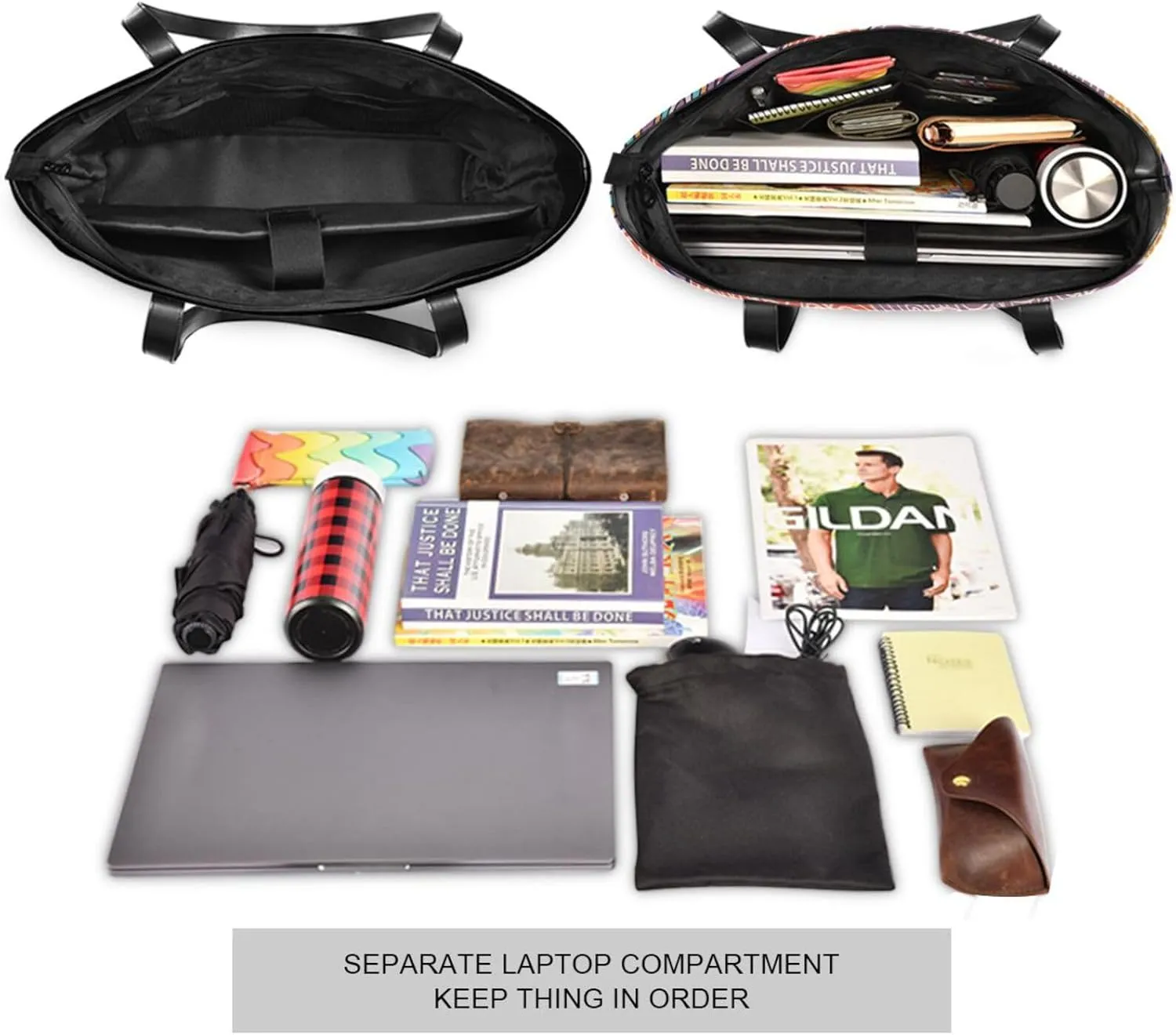 Laptop Tote Bag for Women 15.6in Tote Bag Laptop Compartment Work Bag Office Computer Teacher Travel Shoulder Bag
