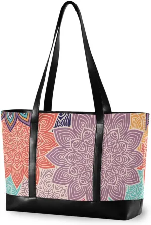 Laptop Tote Bag for Women 15.6in Tote Bag Laptop Compartment Work Bag Office Computer Teacher Travel Shoulder Bag