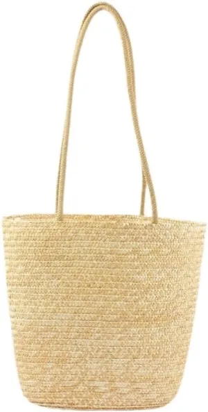 Large capacity Bag Simple and Practical Straw Handbag: Enjoy Leisure Time Ladies shoulder Bag(B)