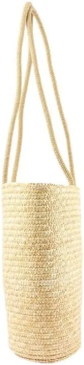 Large capacity Bag Simple and Practical Straw Handbag: Enjoy Leisure Time Ladies shoulder Bag(B)