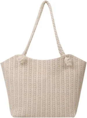 Large capacity Bag Simple and Practical Straw Handbag: Start a Cozy Daily Life Ladies shoulder Bag