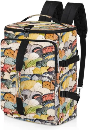 Large Sports Gym Bag With Shoe & Laptop Compartment 47L Waterproof Travel Duffel Bags for Men Women Art Butterfly Wings Luggage Backpack Duffle Bag