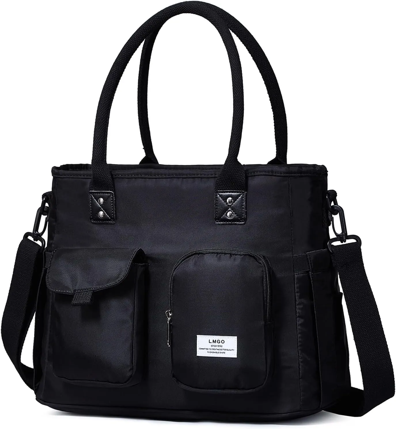 Large Utility Tote Bag with Multi-pockets and Compartment for Travel & Work