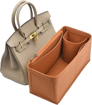Lckaey Purse Organizer insert for birkin bag insert 25 30 35 organizer 1099camel-S