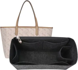 Lckaey Purse Organizer Insert for coach bag insert tote organizer purse small hand large1082grey side pull-S