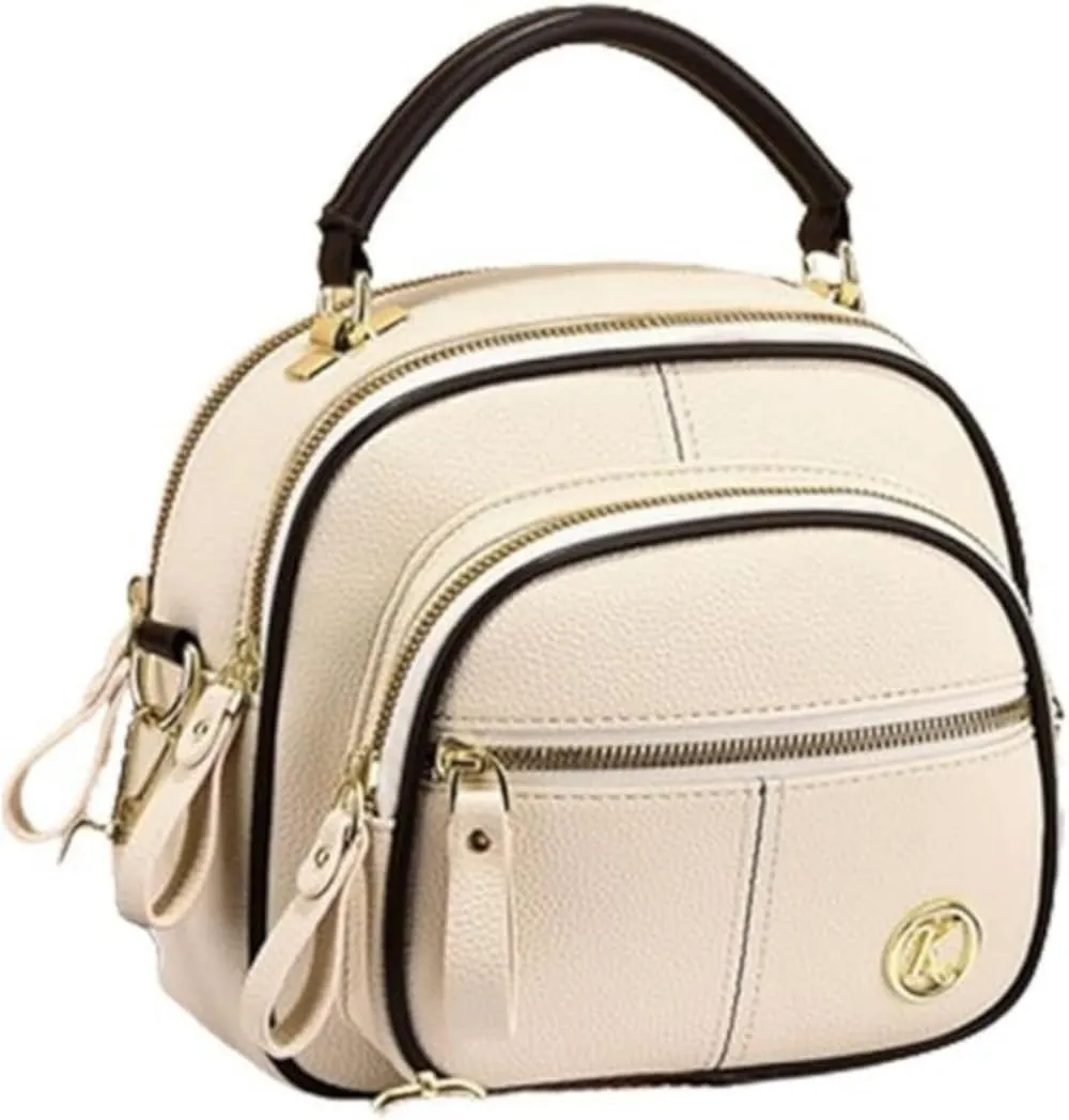 Leather Bag Multifunctional Women's Crossbody Sling Bag: Large Capacity Multi Compartment Design Travel Ready Shoulder Bag
