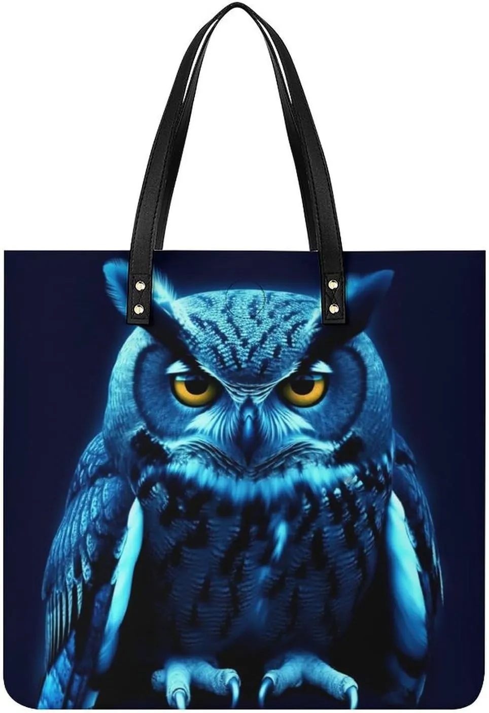 Leather Handbag for Women Tote Bag with Magnetic Buckle Wildlife Spider Crossbody Bag Shoulder Bags
