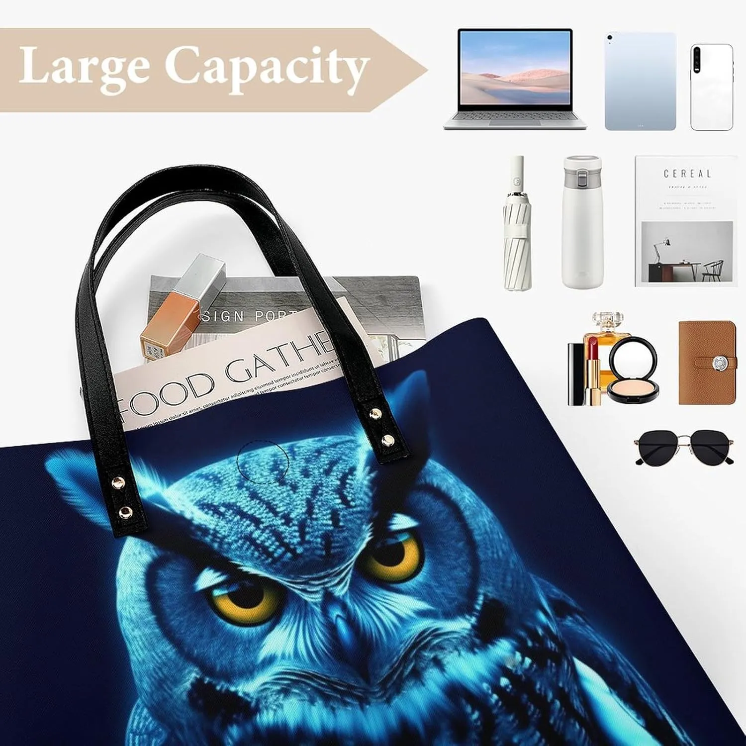 Leather Handbag for Women Tote Bag with Magnetic Buckle Wildlife Spider Crossbody Bag Shoulder Bags