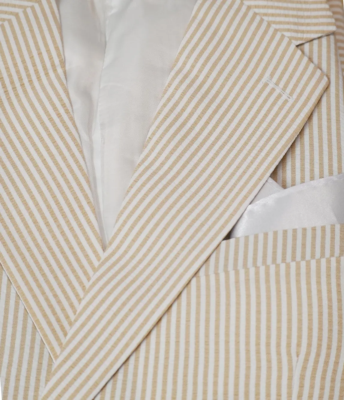 Leisure Mens Striped Seersucker Slim Fit Suit Grooms Lightweight Sear Sucker Suit for Wedding