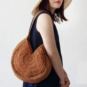 Lisna Seashell Straw Hobo Bags - 2 Colors