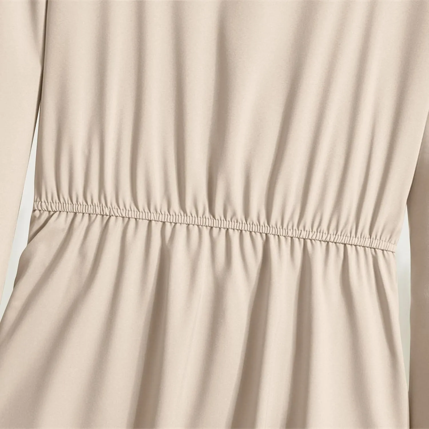 Long Dresses for Women Fall Fashion Long Sleeve Elastic Waist Tiered Ruffle Maxi Dress Causal Crewneck Party Dresses