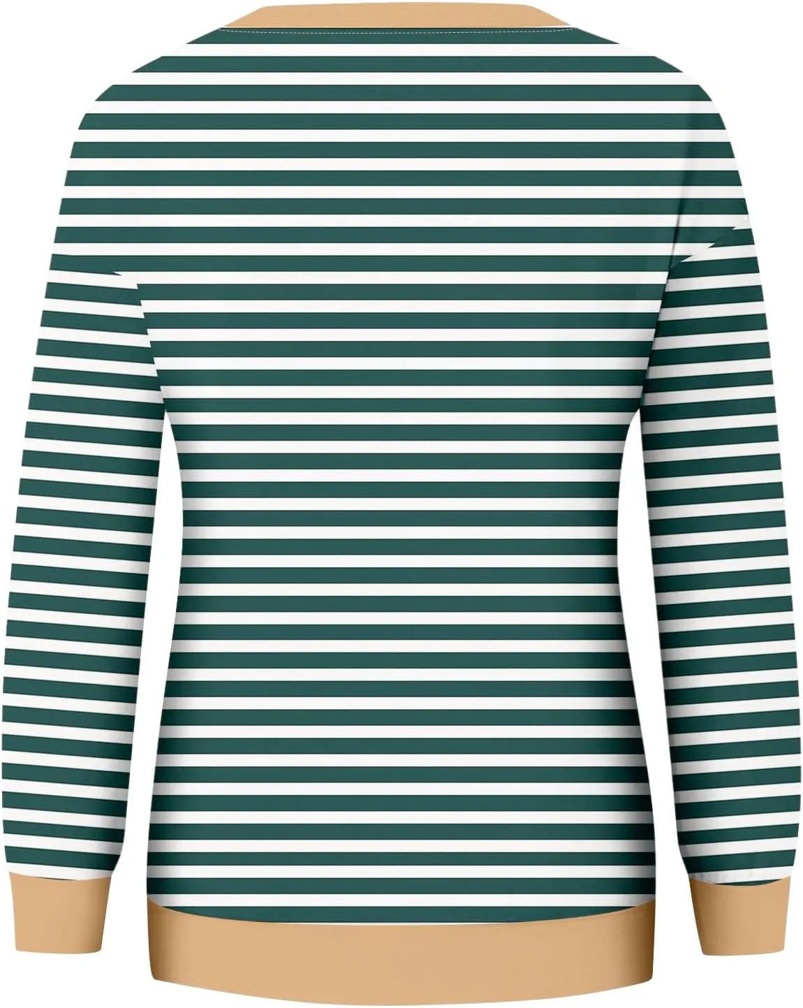 Long Sleeve T Shirts for Women Crewneck Causal Striped Blouse Tops Fall Fashion Vacation Pullover Ladies Clothes 2024