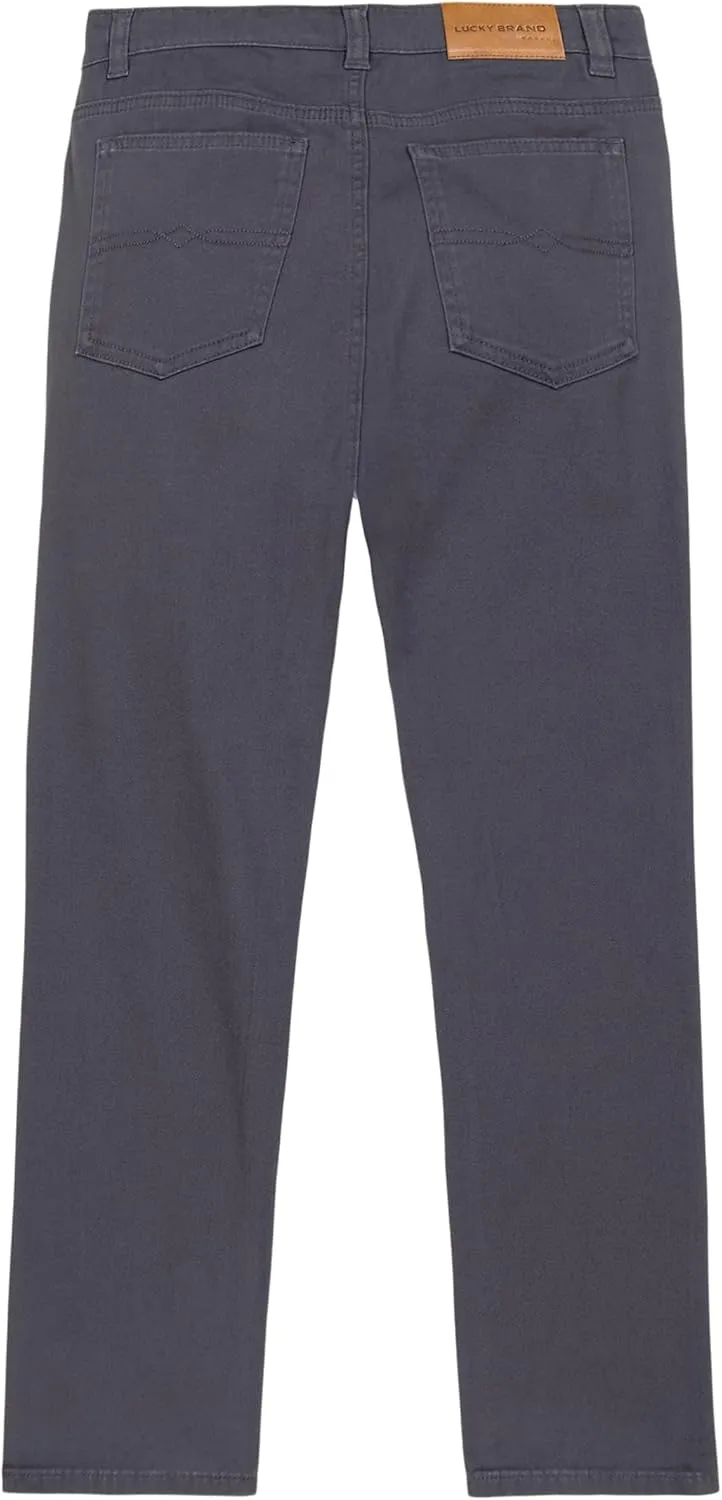 Lucky Brand Boys' Stretch Twill Pants, 5-pocket Style, Zipper Fly & Button Closure