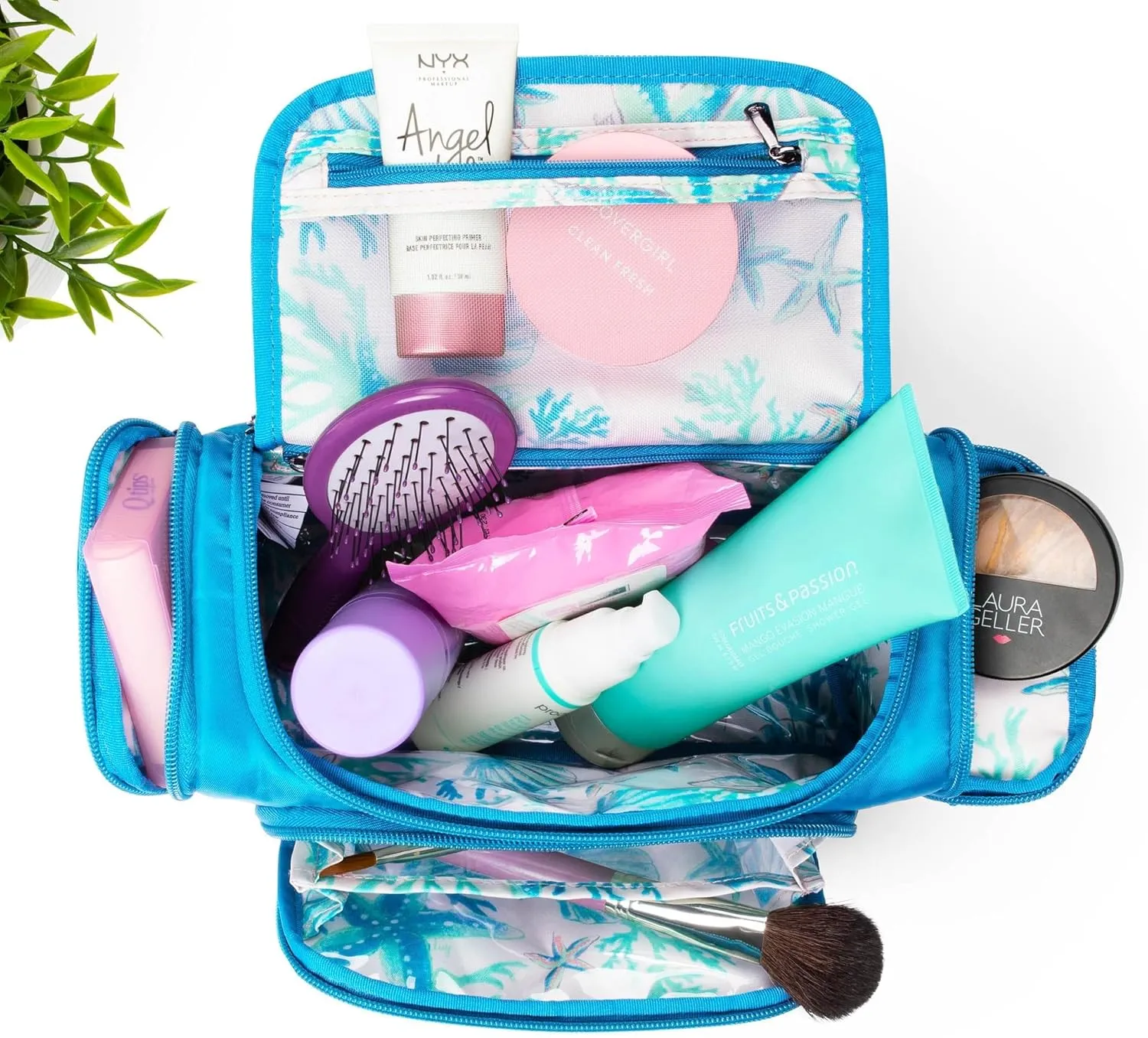 Lug Trolley Medium Cosmetic Case, MAGENTA