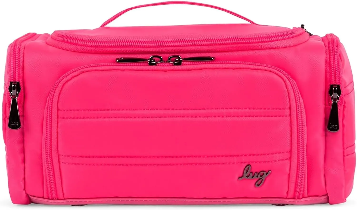 Lug Trolley Medium Cosmetic Case, MAGENTA