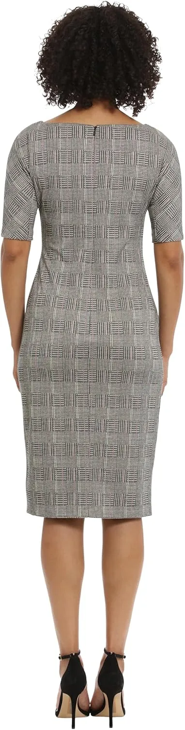 Maggy London Women's Sophisticated Arch Shoulder Sheath Career Workwear Office