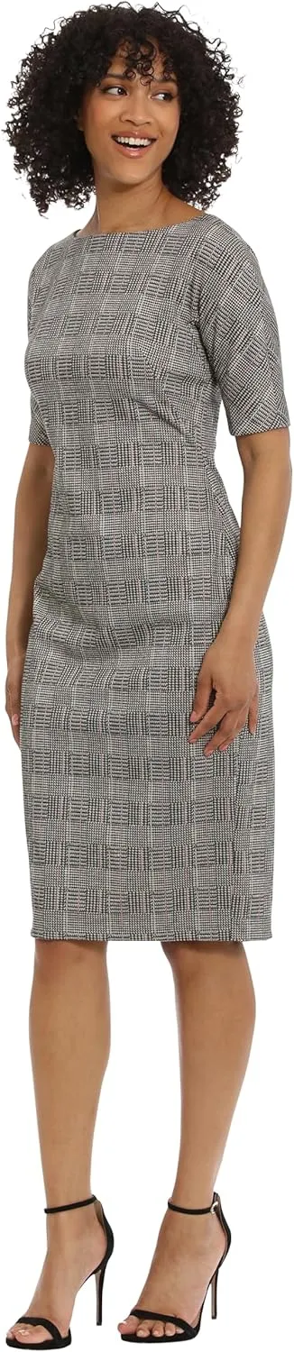 Maggy London Women's Sophisticated Arch Shoulder Sheath Career Workwear Office