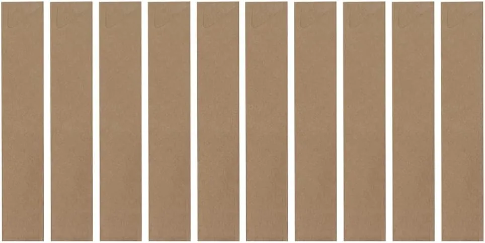MAGICLULU 100pcs Disposable Kraft Paper Chopsticks Bags Cutlery Packing for Travel Bbq and Picnics Storage Pouches for Personal Utensils