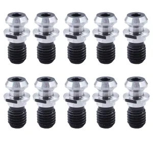 marddpair 10 Packs Pull Stud Retention Knob CAT40 45 Degree 0.740 Inch Suitable for Fadal Hurco Okuma