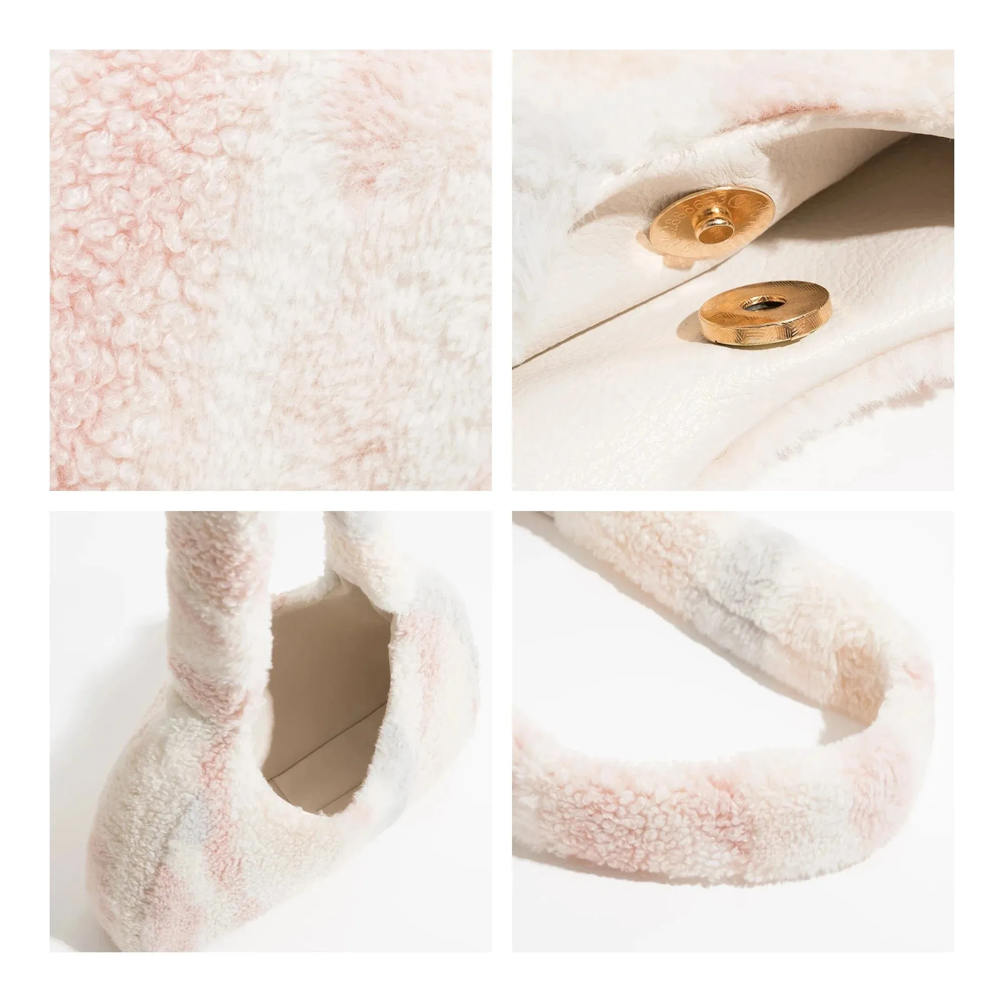 Marlena Tye Die Stripe Faux Fur Hobo Bag