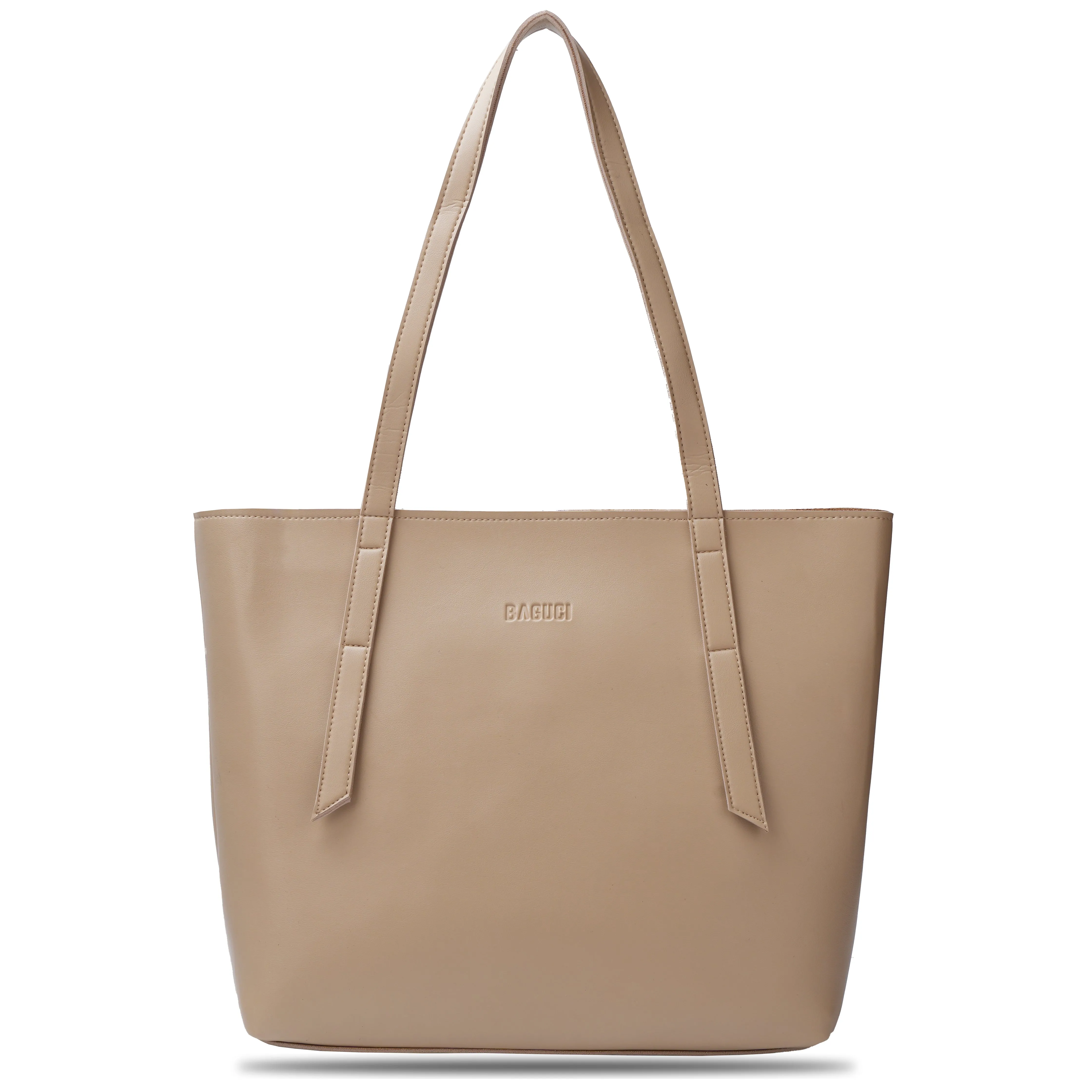Maroon Long Handle Tote Bag