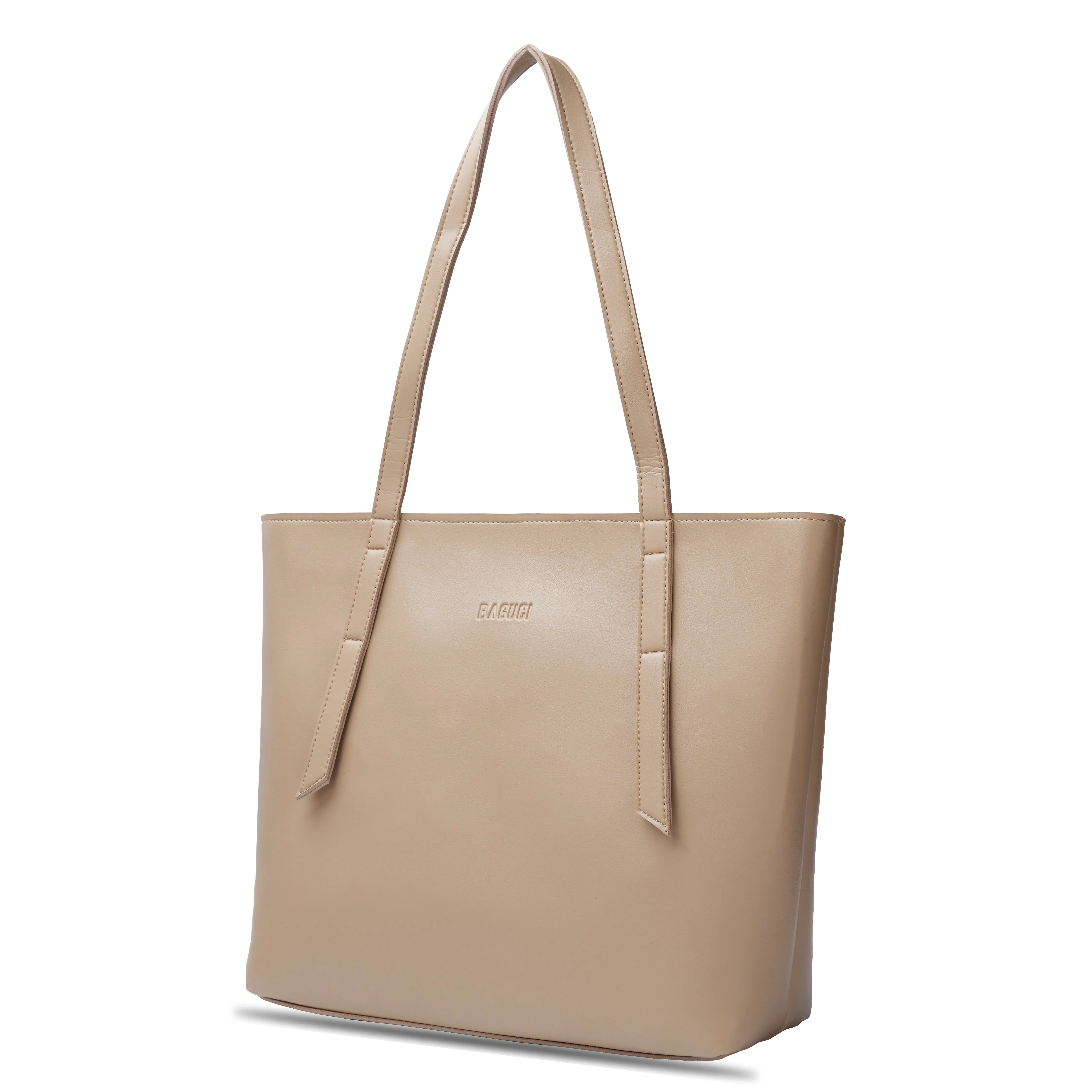Maroon Long Handle Tote Bag