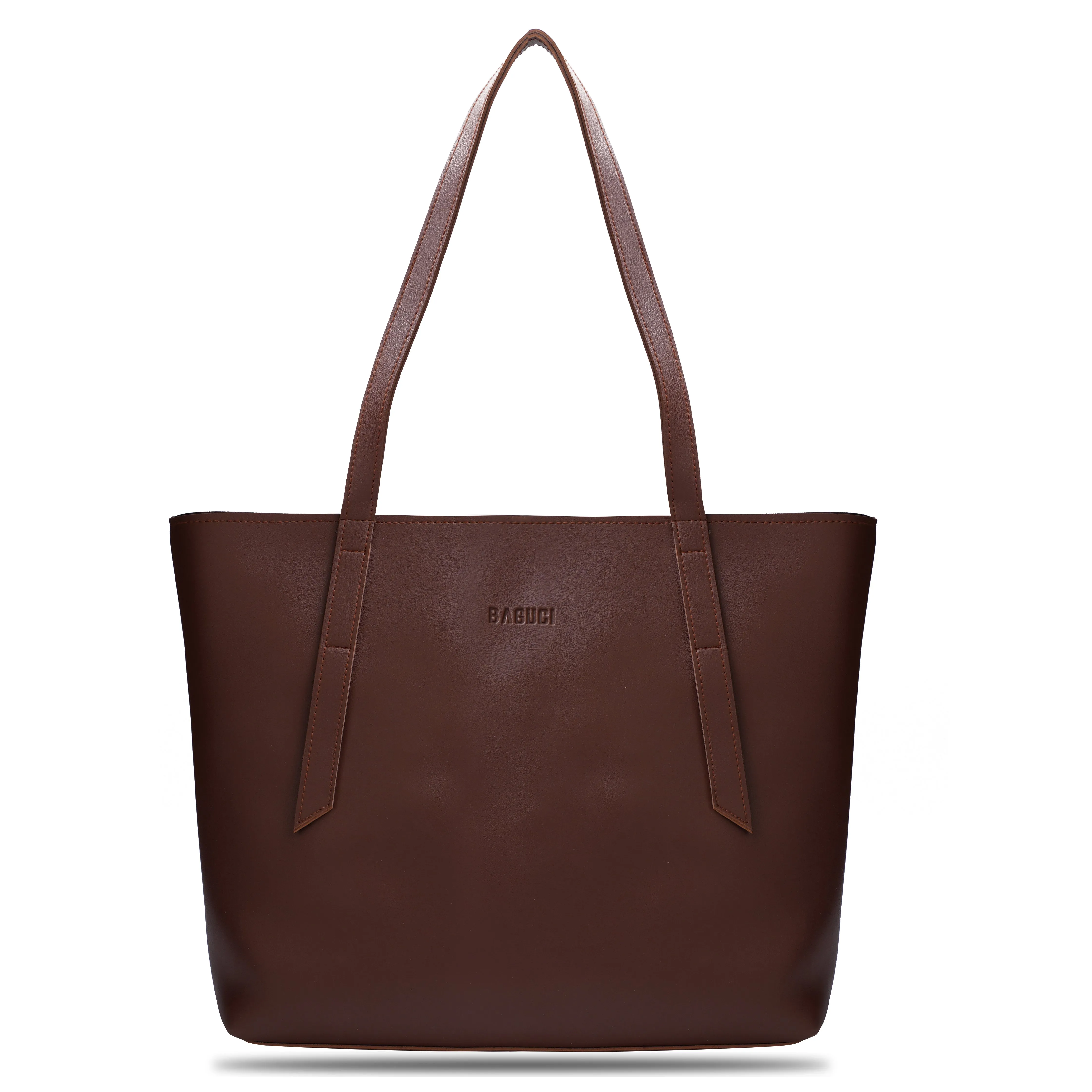 Maroon Long Handle Tote Bag