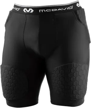 McDavid Padded Padded Compression Shorts with Cup Pocket. Tights with Hip, Tailbone, Thigh Padding
