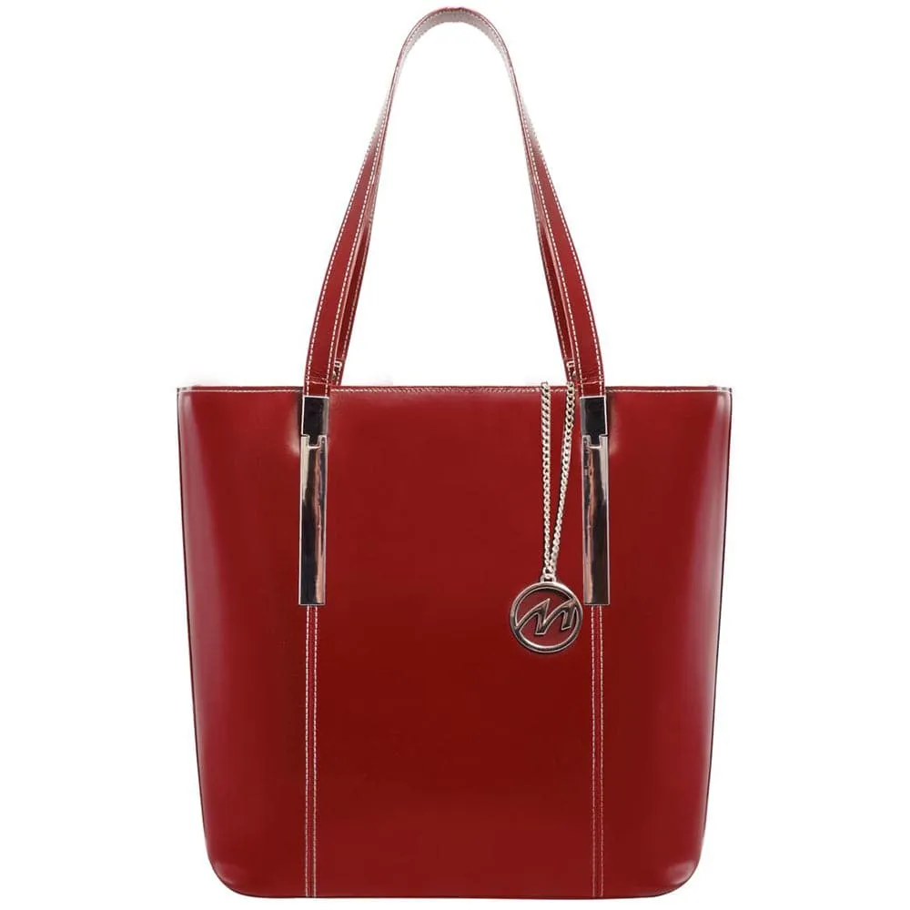 McKlein USA Cristina Leather Tote Bag with Tablet Pocket 9754