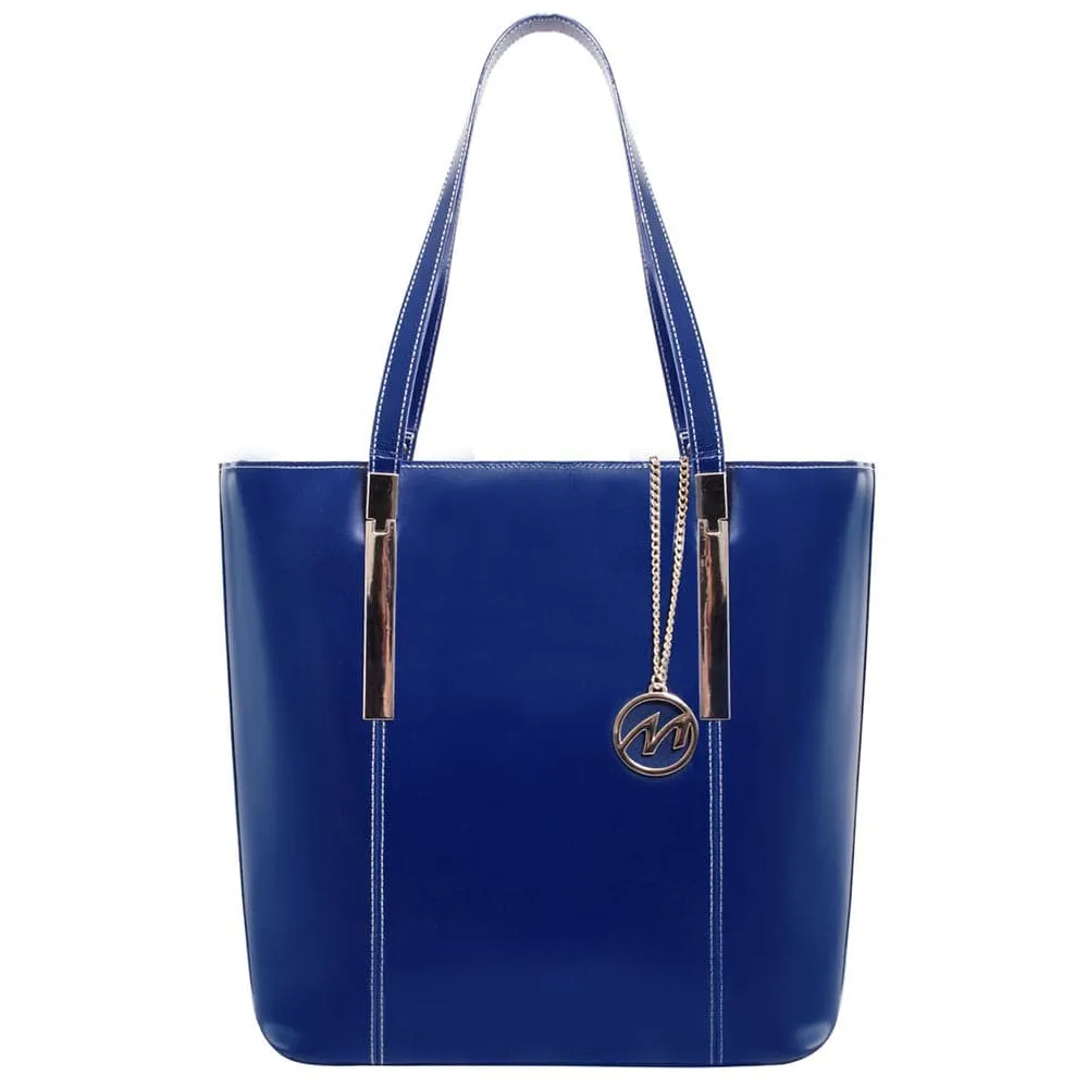 McKlein USA Cristina Leather Tote Bag with Tablet Pocket 9754