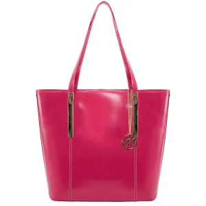 McKlein USA Cristina Leather Tote Bag with Tablet Pocket 9754