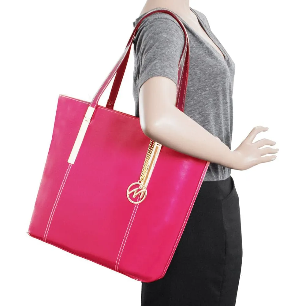 McKlein USA Cristina Leather Tote Bag with Tablet Pocket 9754