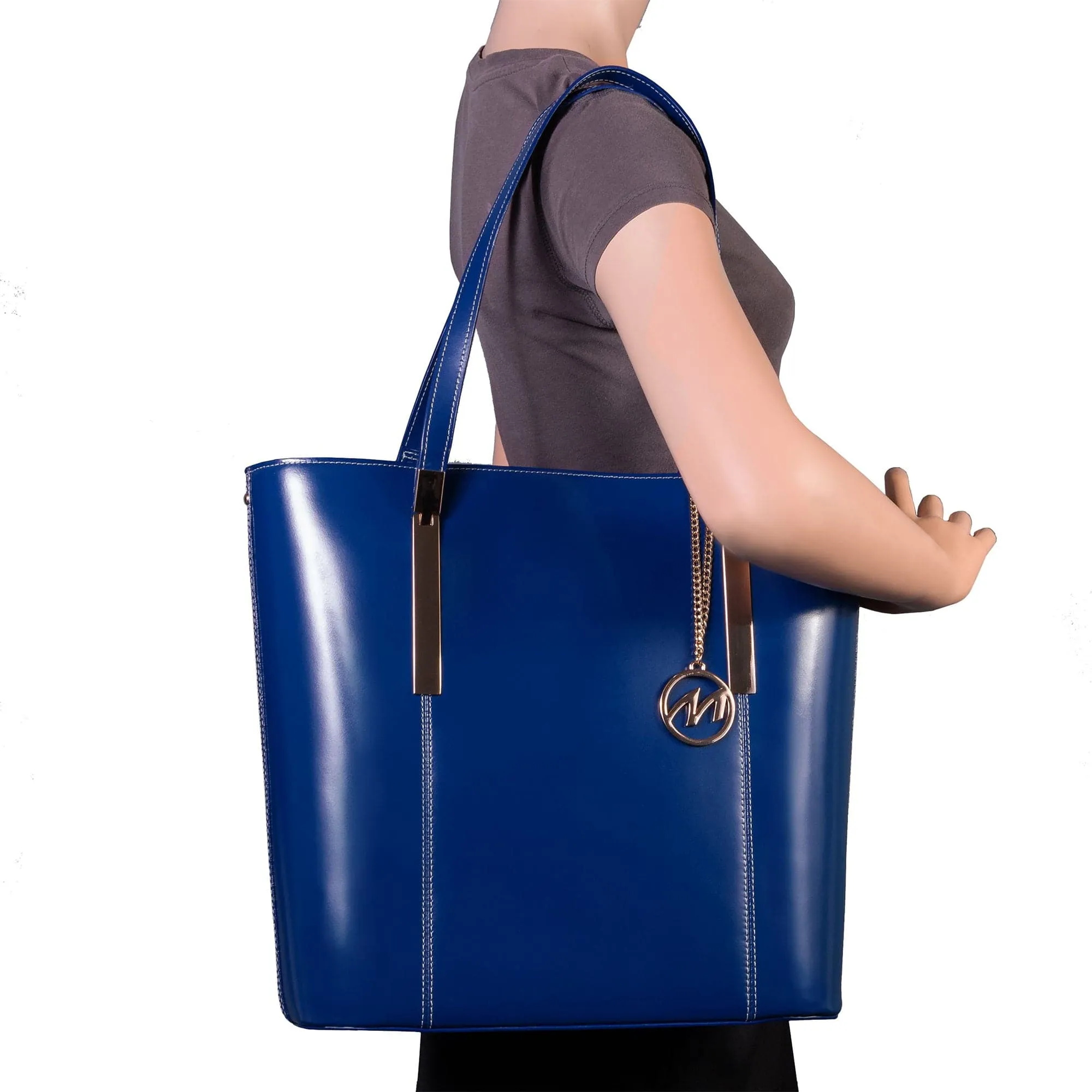 McKlein USA Cristina Leather Tote Bag with Tablet Pocket 9754