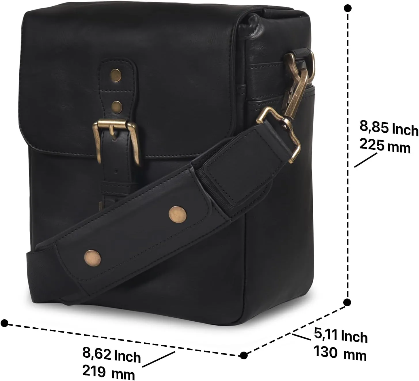 MegaGear Leather Camera Messenger Bag