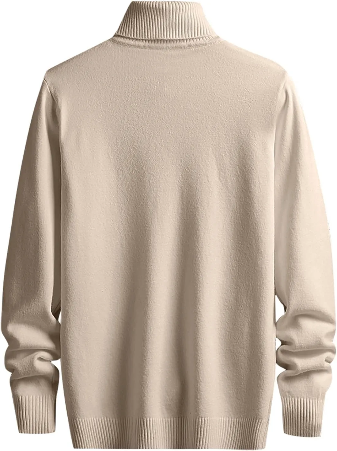 Mens Turtleneck Sweaters,Casual Basic Knitted Sweater Slim Long Sleeve Classic Solid Pullover Knitwear Tops
