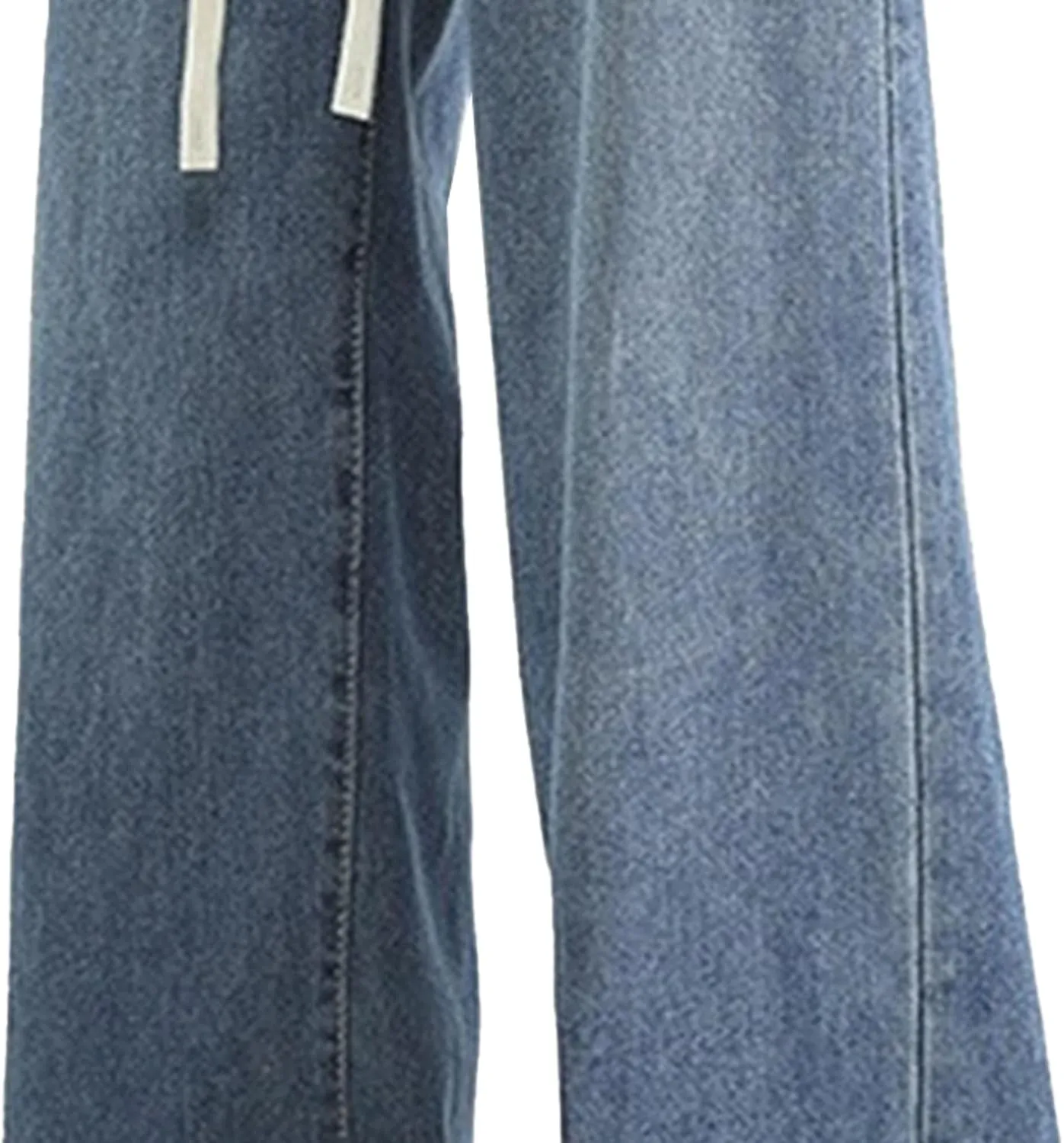 Mens Wide Leg Stylish Skater Jeans Casual Loose Fit Denim Pants Vintage Streetwear Hip Hop Jeggings