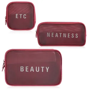 MESH TOILETRIES POUCH - MEDIUM