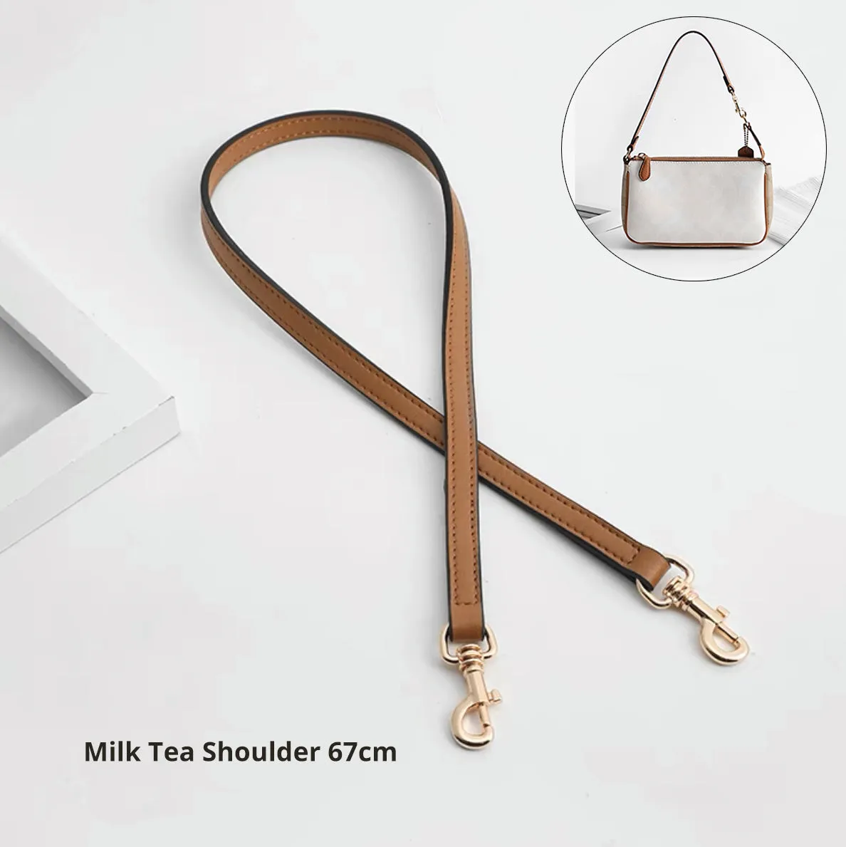 Microfiber Leather Adjustable Straps and Shoulder Straps for Designer Pouches
