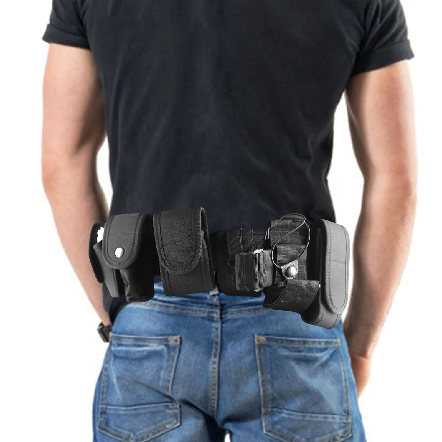Military Utility Belt - Tactical Police Security Guard Modular 37-47in Adjustable Belt