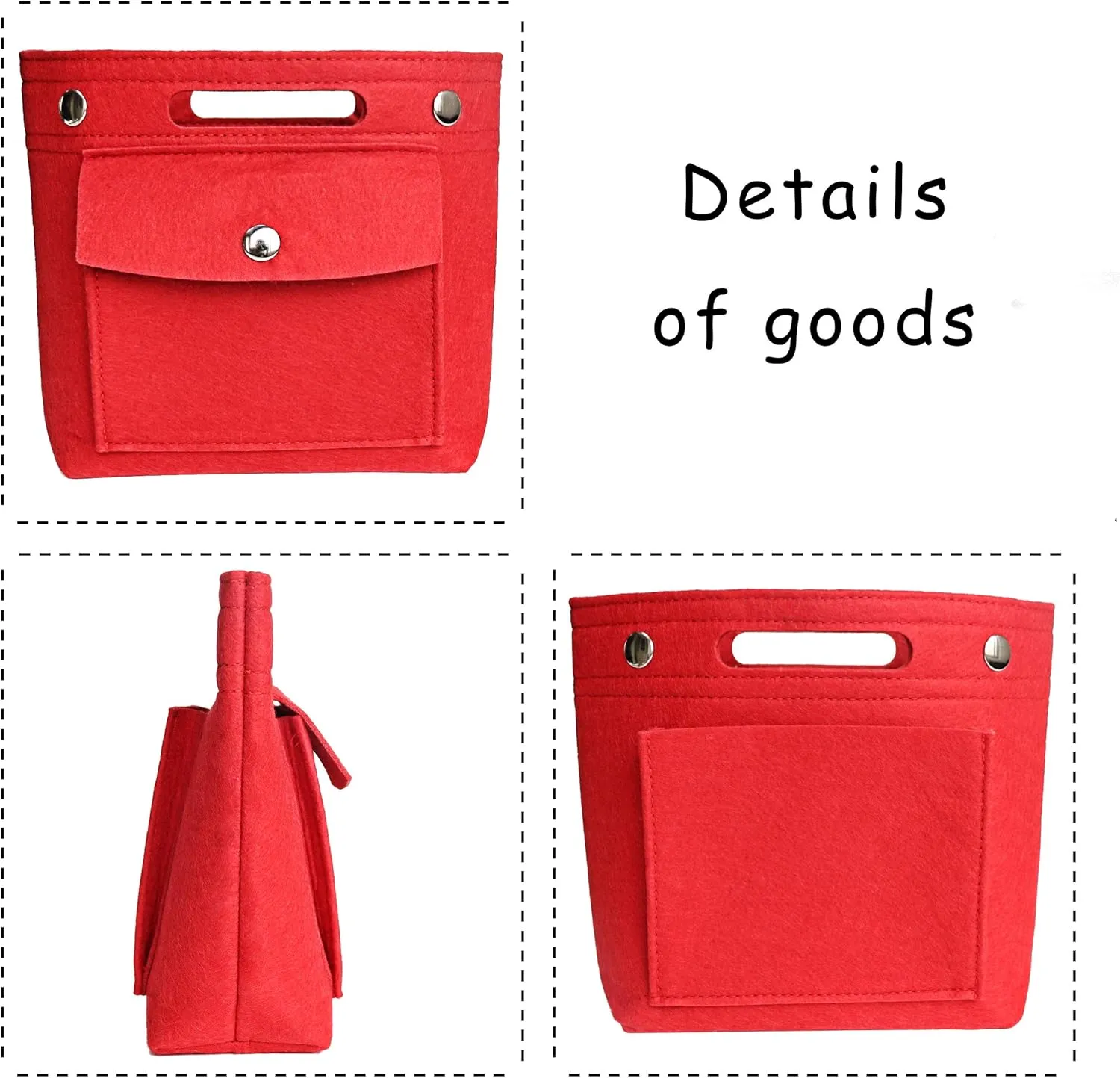 Mini Tote Purse organizer insert, Felt lightweight Handbag Organizer Fits LV Neverfull PM, Speedy 25, NOÉ BB, NeoNoe