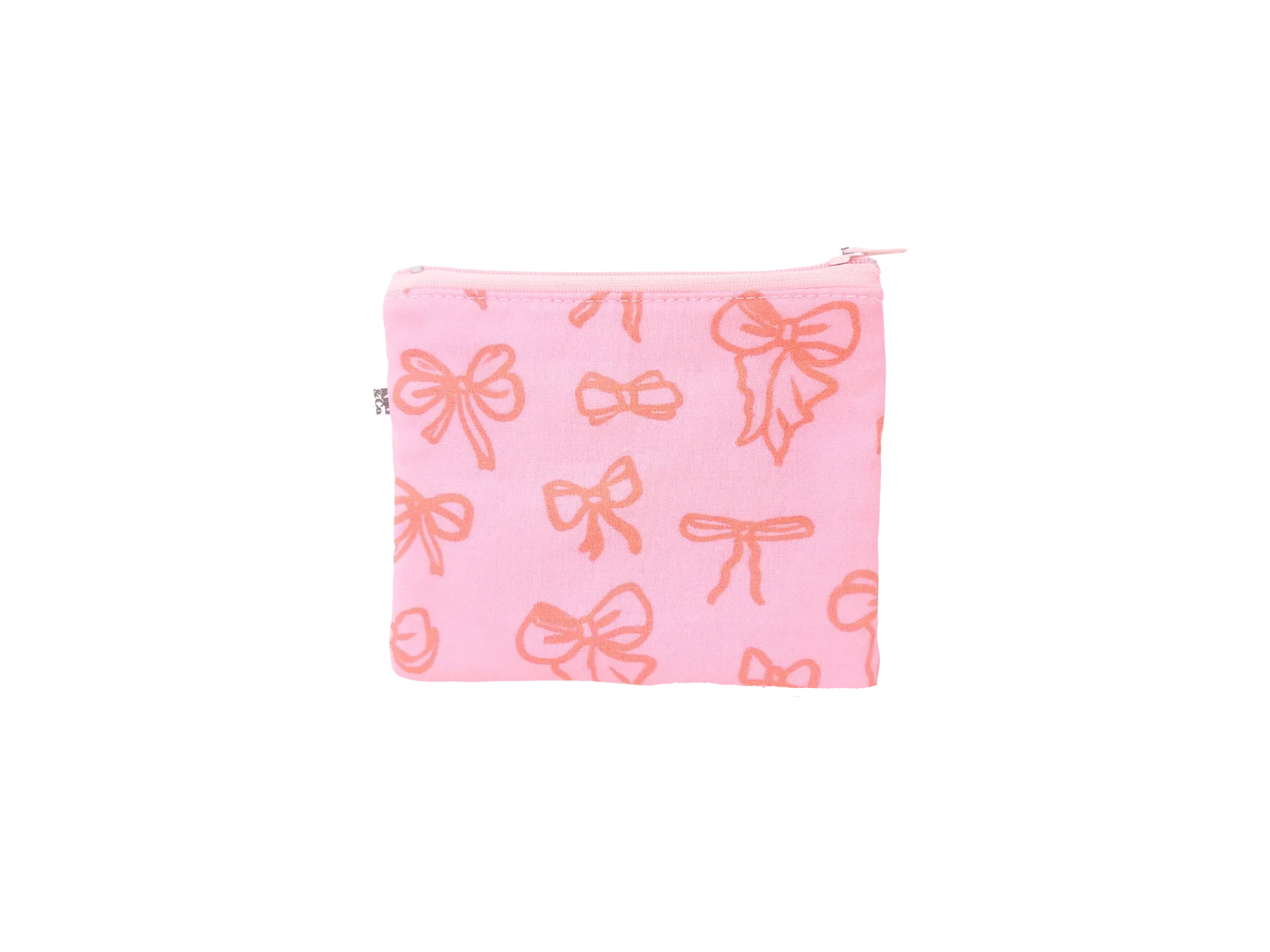 Mini Zipper- Pink Bows