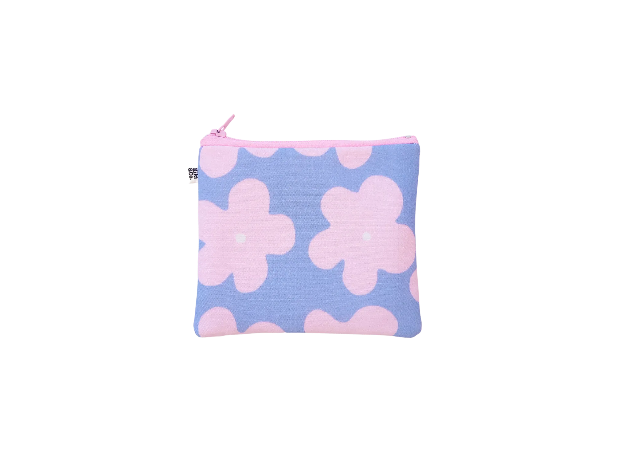 Mini Zipper- Pink/Blue Flowers