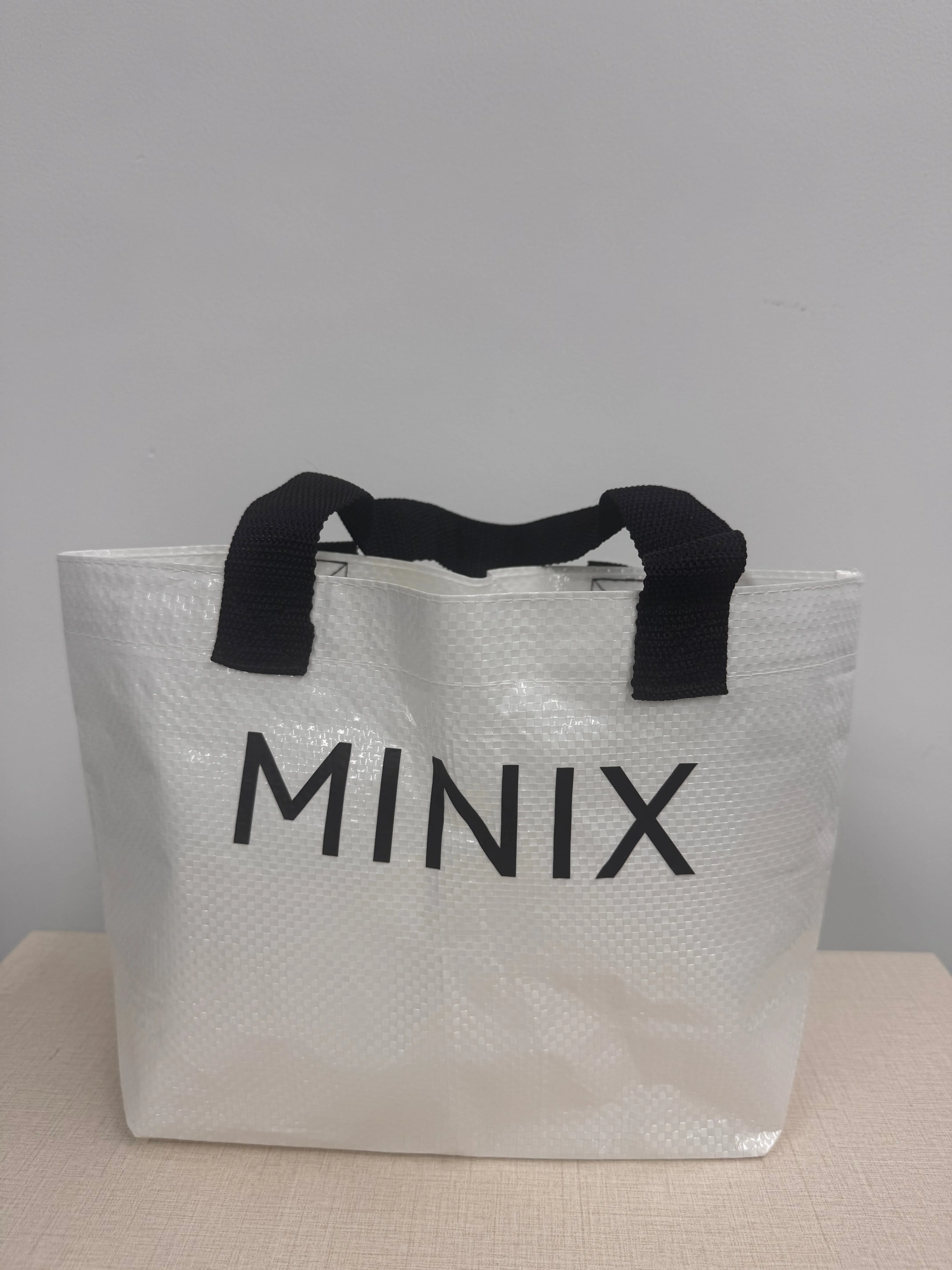 MINIX   Polypropylene bags, Reusable Woven Polypropylene Shopping Bags With Handles,Waterproof