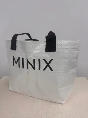 MINIX   Polypropylene bags, Reusable Woven Polypropylene Shopping Bags With Handles,Waterproof
