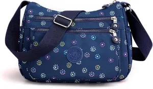 MLAFE Women Shoulder Handbag Nylon Multi-Pocket Crossbody Purse Bags for Women Travel Shoulder Bag for Travel/Shopping/Hiking