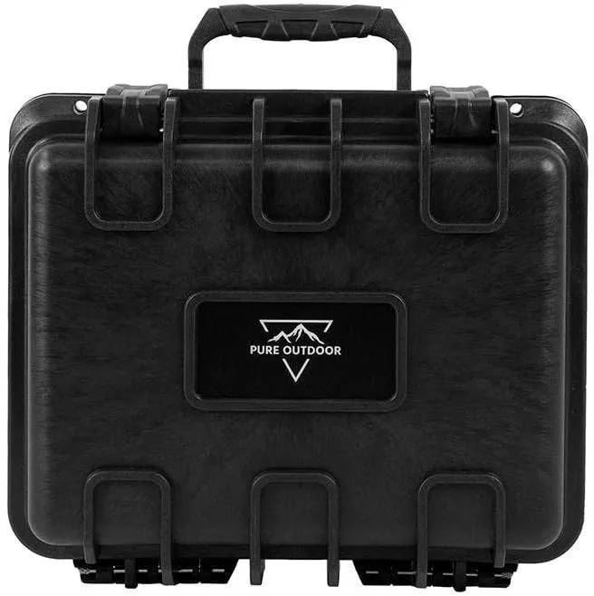 Monoprice Weatherproof/Shockproof Hard Case - Black Ip67 Level Dust and Water Protection Up to 1 Meter Depth with Customizable Foam, 10" x 9" x 7", 6.6 Liter