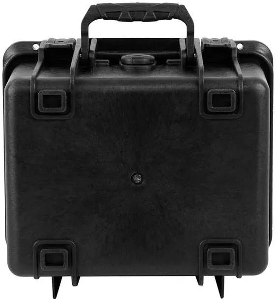 Monoprice Weatherproof/Shockproof Hard Case - Black Ip67 Level Dust and Water Protection Up to 1 Meter Depth with Customizable Foam, 10" x 9" x 7", 6.6 Liter