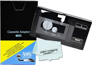 Motorized VHS-C Cassette Adapter for JVC C-P7U CP6BKU C-P6U,Panasonic PV-P1,RCA VCA115   1 MNS Micro-Fiber Cloth